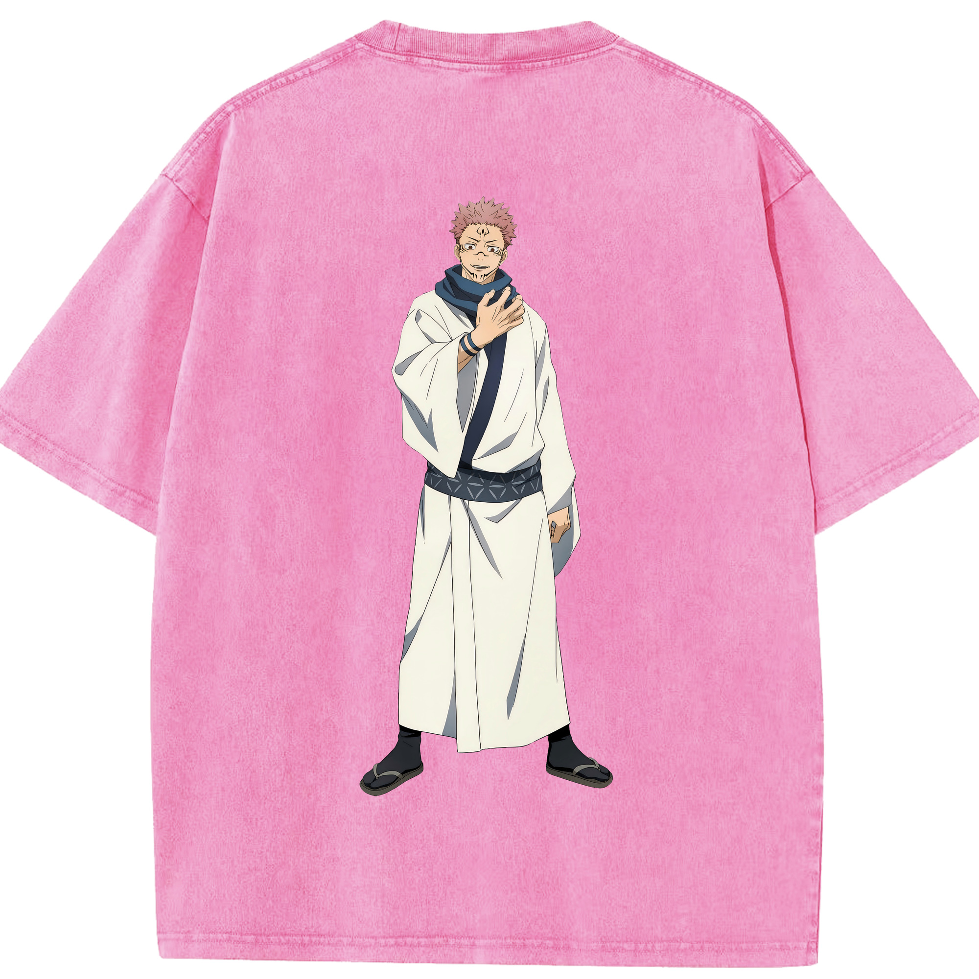 （画像用） 呪術廻戦 Jujutsu Kaisen 綿100% ヴィンテージ風 半袖Tシャツ（背面プリント）